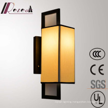 Off White Fabric Iron Bedside Wall Lamp for Hotel Project